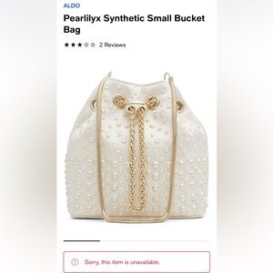 Aldo pearl bucket bag